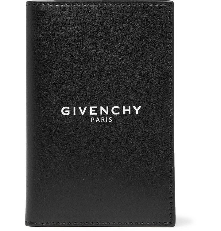 Photo: Givenchy - Logo-Print Leather Bifold Cardholder - Men - Black