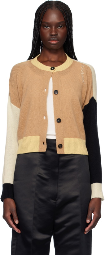 Photo: Marni Multicolor Crewneck Cashmere Cardigan