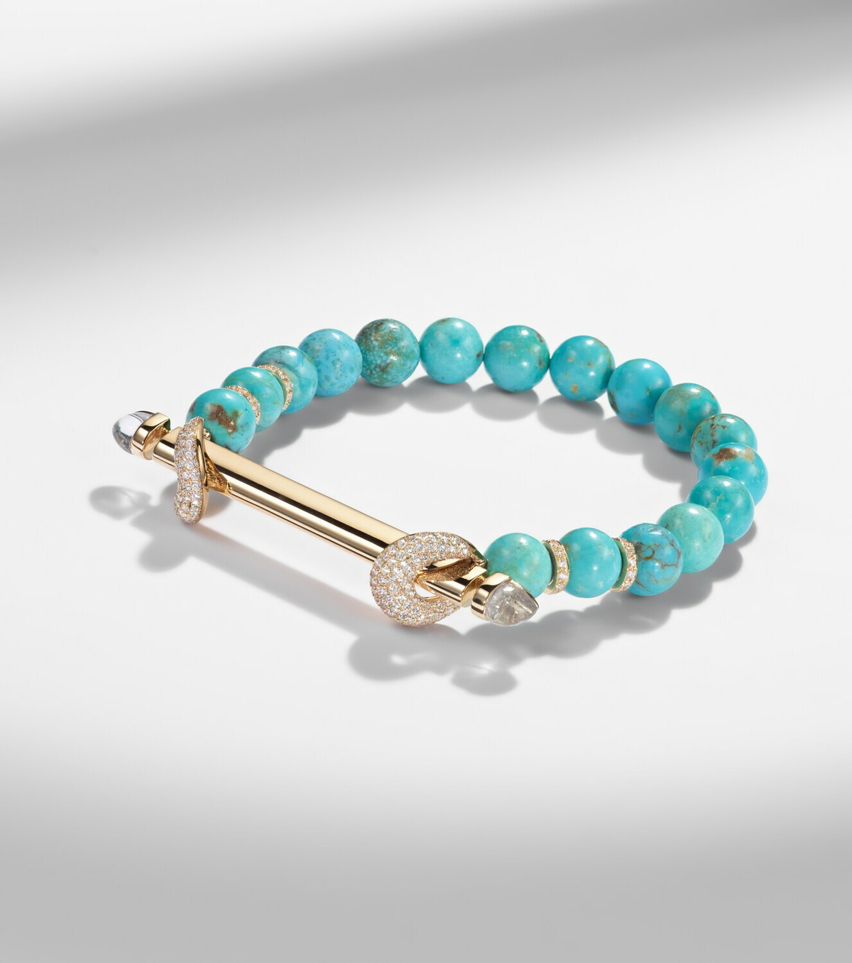 Ananya Chakra 18kt gold bracelet with gemstones