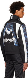 PALMER Black & Blue Paneled Jacket