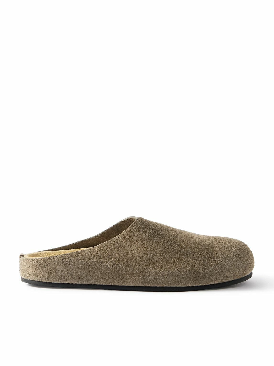 The Row - Hugo Suede Mules - Neutrals The Row