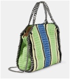 Stella McCartney - Falabella Mini striped crochet shoulder bag