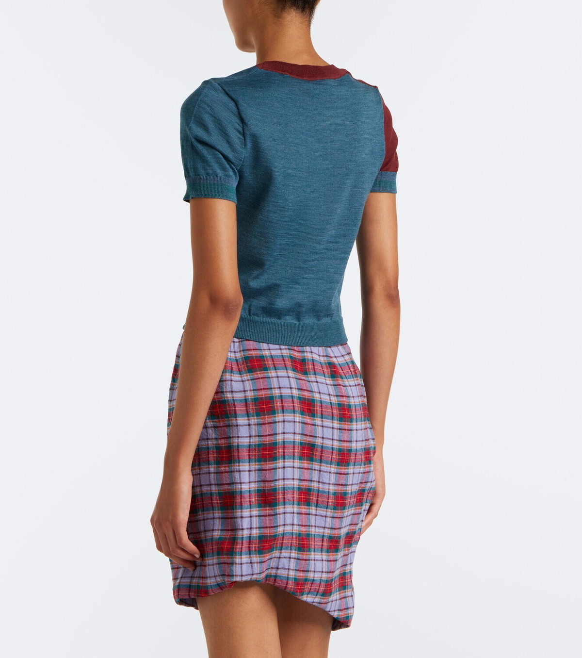 Vivienne Westwood Argyle wool and cotton sweater