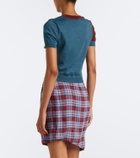 Vivienne Westwood Argyle wool and cotton sweater