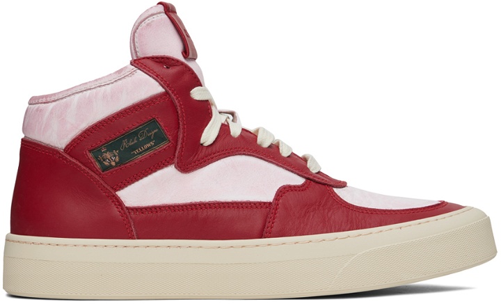 Photo: Rhude Red & White Cabriolets Sneakers