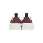 Diesel White and Red S-Clever Low Sneakers