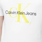 Calvin Klein Men's Seasonal Monologo T-Shirt in Bright White