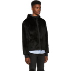 Yves Salomon Reversible Black Officer Rio Fur Jacket