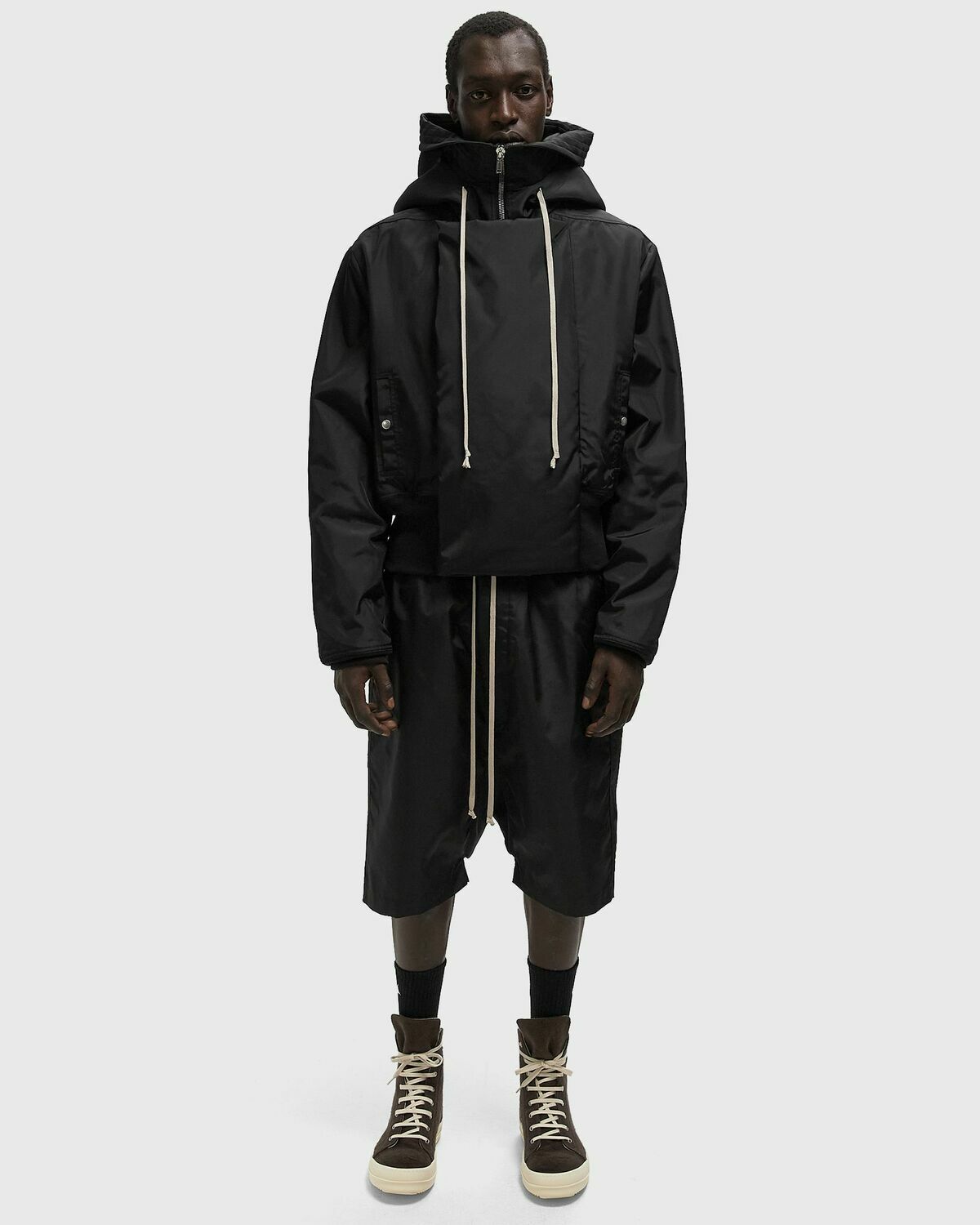Rick Owens CROPPED ALICE PARKA Black Men