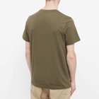 Moncler Men's Tricolore Text Logo T-Shirt in Green