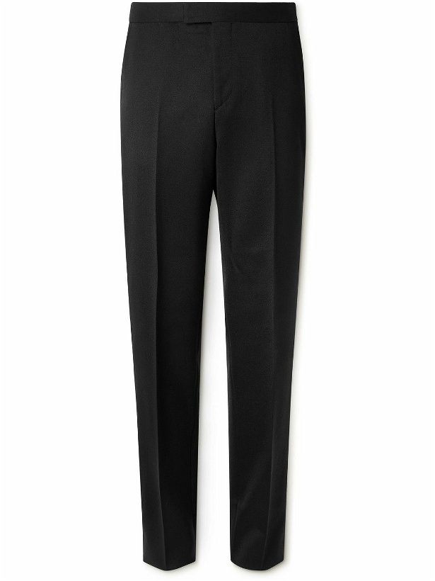 Photo: Favourbrook - Hampton Slim-Fit Grosgrain-Trimmed Wool-Twill Tuxedo Trousers - Black