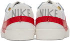 Nike White & Red Blazer Low '77 Jumbo Sneakers