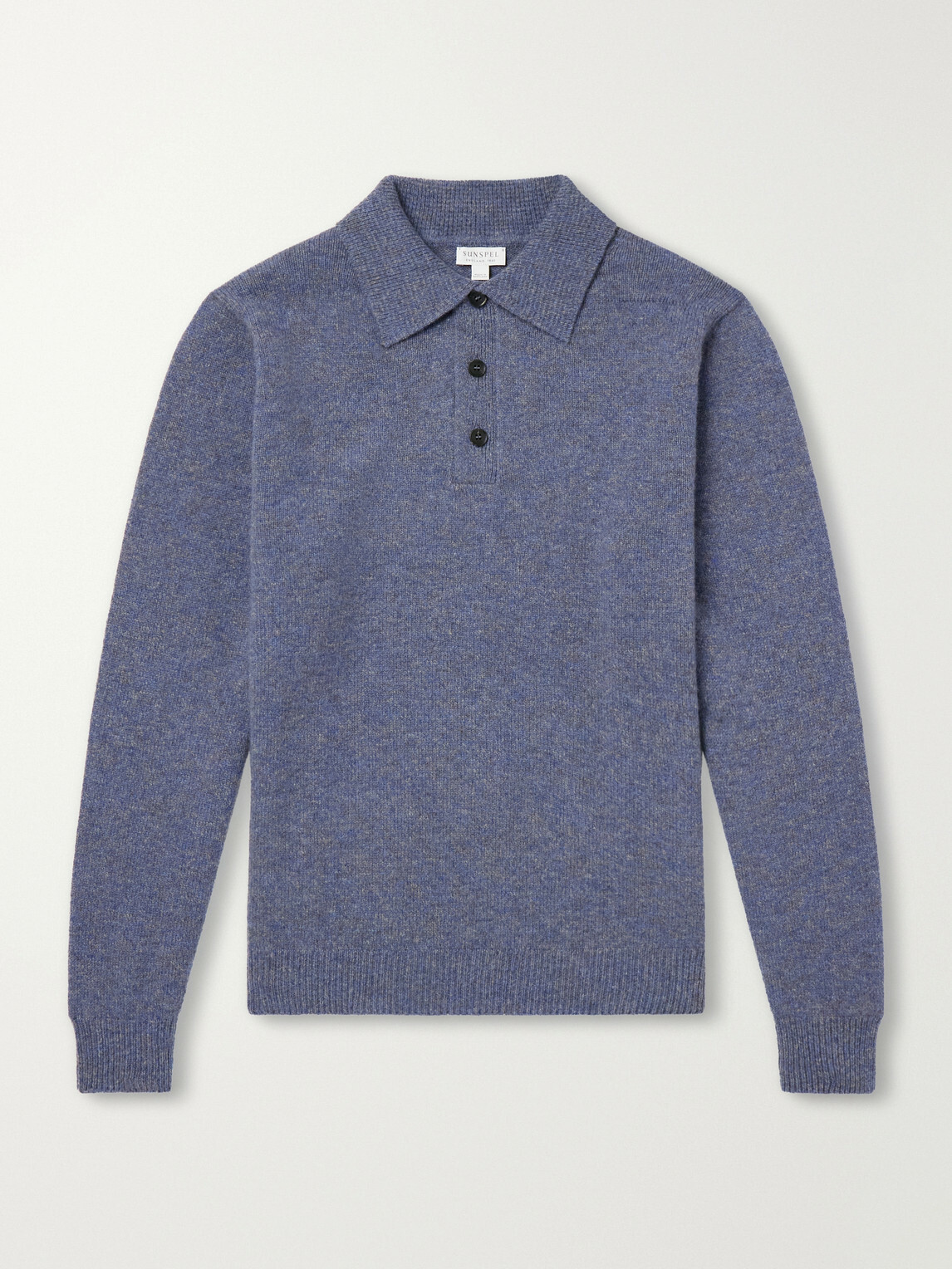 Sunspel - Wool Polo Shirt - Blue