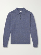 Sunspel - Wool Polo Shirt - Blue