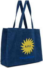 A.P.C. Indigo Diane 'Vacances' Tote