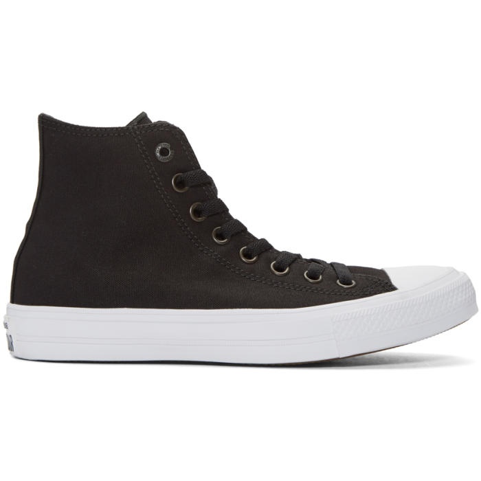 Photo: Converse Black and White Chuck Taylor All Star II High-Top Sneakers