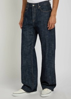 Jacquemus Le De-nimes Droit Wide-leg Jeans Navy