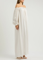 Sleeper Zephir Off-the-shoulder Maxi Dress White