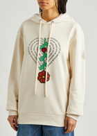 Moncler Genius 1 Moncler JW Anderson Hooded Cotton Sweatshirt Beige