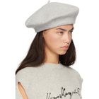 Maison Margiela Gray 4-Stitch Wool Beret