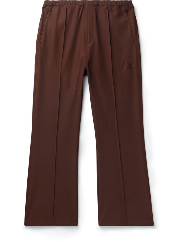 Photo: Needles - WU Slim-Fit Logo-Embroidered Twill Trousers - Brown