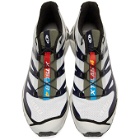 Salomon Grey and Blue S/Lab XT-4 ADV Sneakers