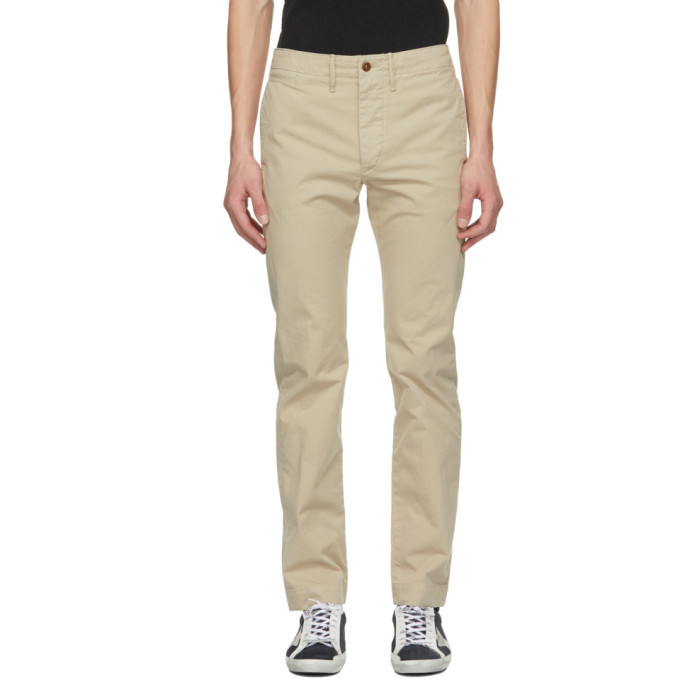 Photo: RRL Beige Chino Officer Fit Trousers