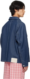 Story mfg. Navy Circuit Denim Jacket