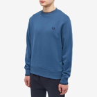 Fred Perry Authentic Men's Crew Sweat in Midnight Blue