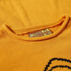 Brain Dead Tough Luck Oversized Boxy Crew Knit in Mustard