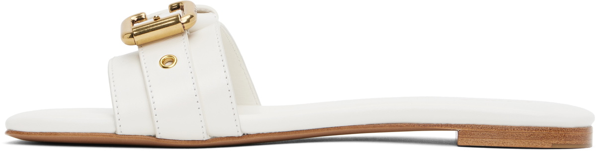 Chloé White Mae Sandals