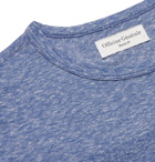 OFFICINE GÉNÉRALE - Slub Cotton and Silk-Blend Jersey T-Shirt - Blue