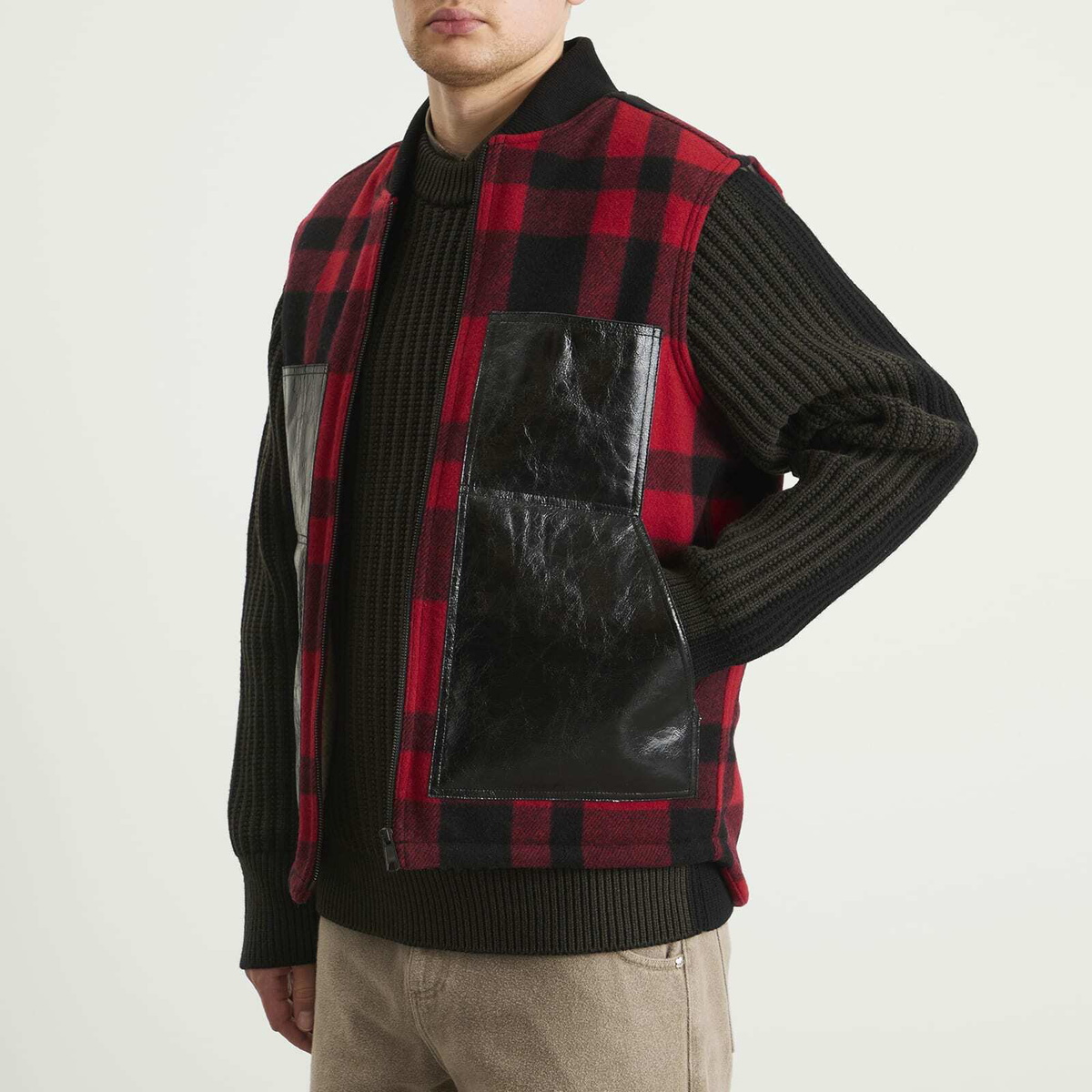 Junya Watanabe MAN Men's x Filson Wool Vest in Red
