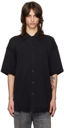 Greg Lauren Black Terry Studio Shirt