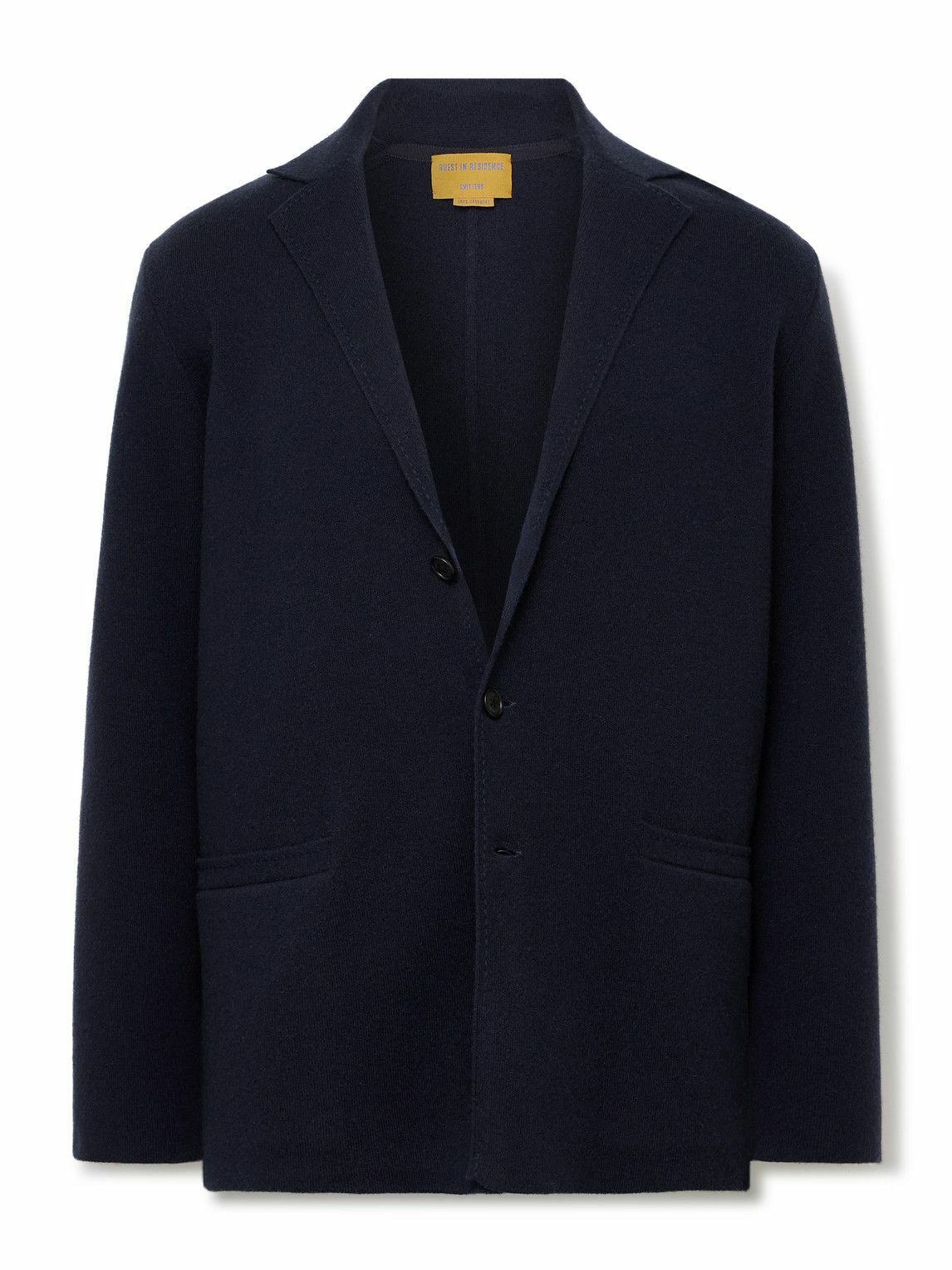 Guest In Residence - Off Duty Unstructured Wool and Cashmere-Blend Blazer - Blue
