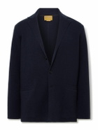 Guest In Residence - Off Duty Unstructured Wool and Cashmere-Blend Blazer - Blue
