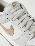 Nike - Dunk Low Retro SE Suede-Trimmed Leather Sneakers - Gray
