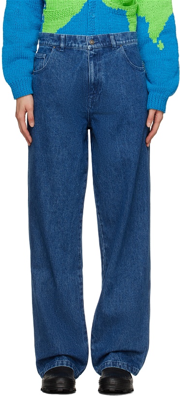 Photo: Sky High Farm Workwear Blue Perennial Jeans