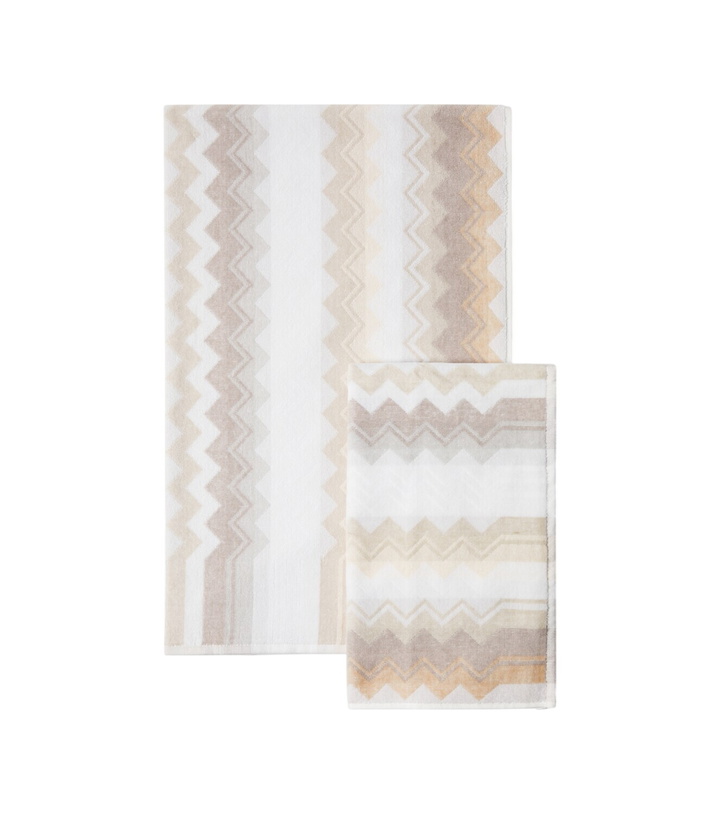 Photo: Missoni Giacomo set of 2 cotton terry towels