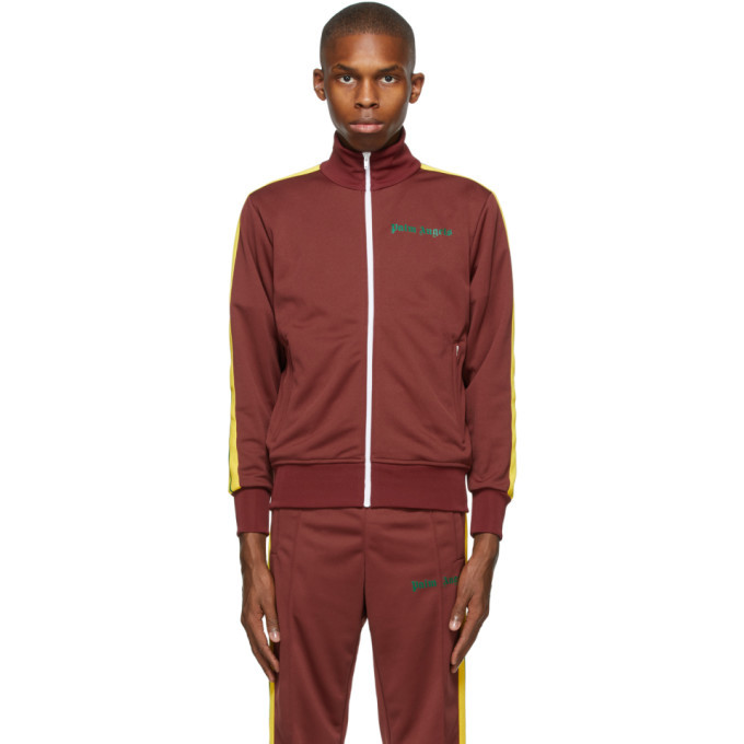 Photo: Palm Angels Burgundy College Track Jacket