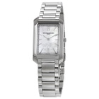 Baume et Mercier Hampton Quartz Diamond White Mother of Pearl Dial Ladies Watch 10474