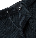 Deveaux - Teal Cotton-Blend Corduroy Suit Trousers - Blue