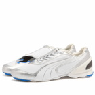 Puma V1.25 Metallic Sneaker in White/Silver