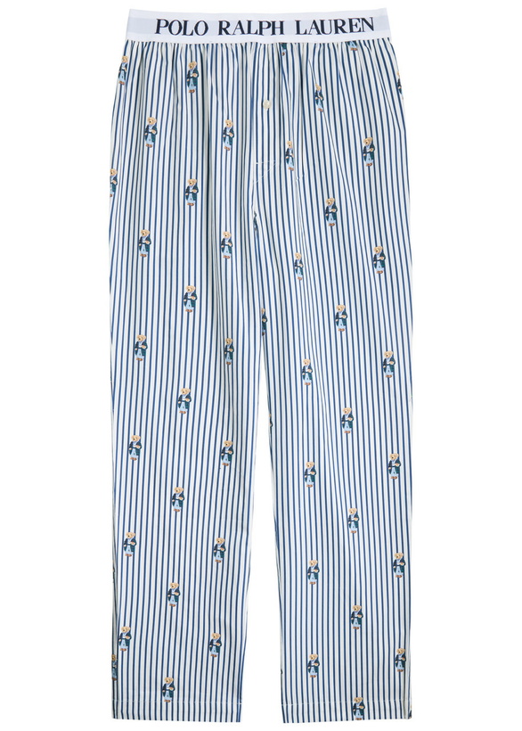 Photo: Polo Ralph Lauren Striped Cotton-poplin Pyjama Trousers Blue