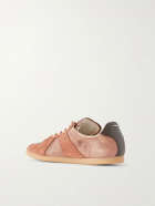 Maison Margiela - Replica Suede-Trimmed Leather Sneakers - Brown