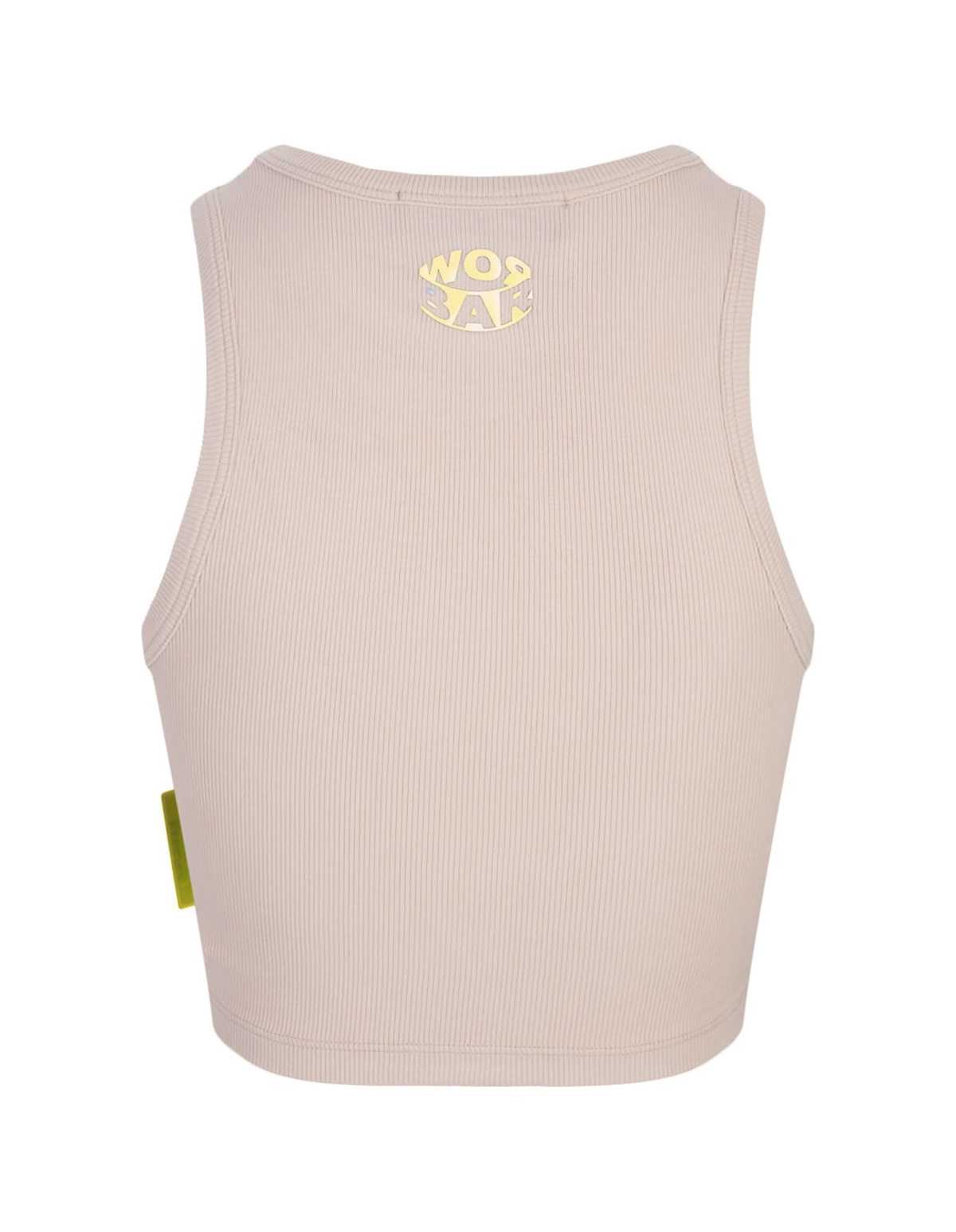Barrow Dove Grey Crop Top With Logo