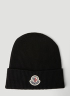 Moncler Logo Motif Beanie Hat