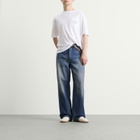 Acne Studios Men's 1981 Trafalgar Wash Wide Leg Jeans in Mid Blue