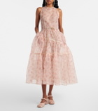 Simone Rocha Ballet Runner crystal-embellished satin pumps