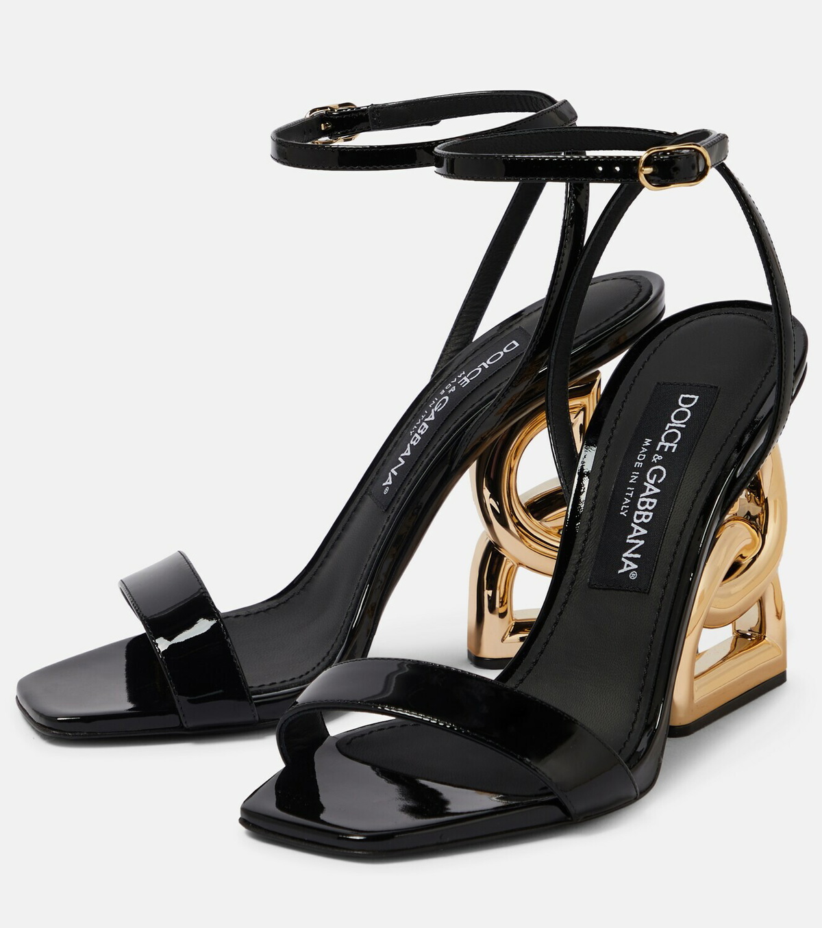 Dolce&Gabbana - DG patent leather sandals